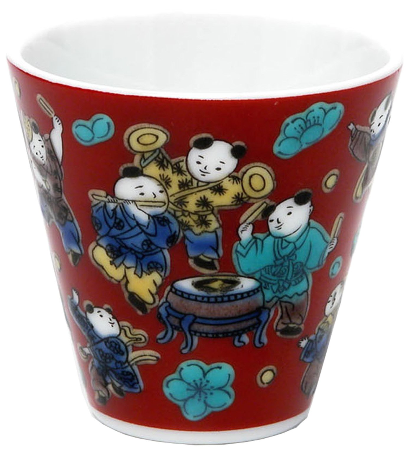 Amazon.co.jp: 青郊 九谷焼 お猪口 縁起ちょこ 木米 : ホーム＆キッチン
