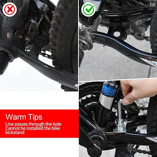 Miniatura 6 de Mdvora Paquete de 1 soporte para bicicleta, soporte de bicicleta para ruedas de 161820 pulgadas, soporte ajustable de aleación de aluminio para