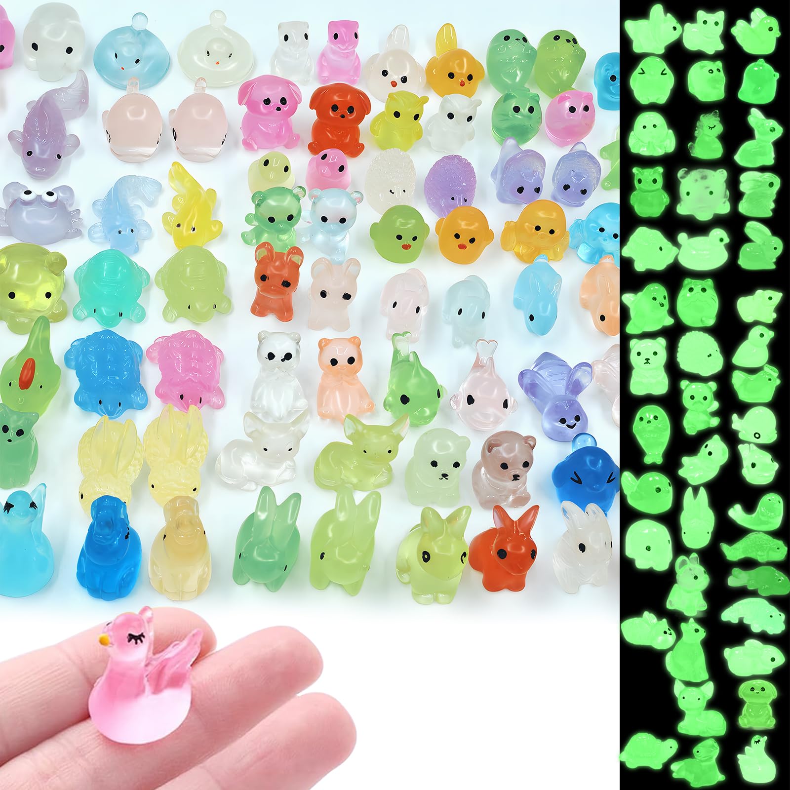 Mini animaux en résine pour jardin féerique et déco de maison de poupée x90