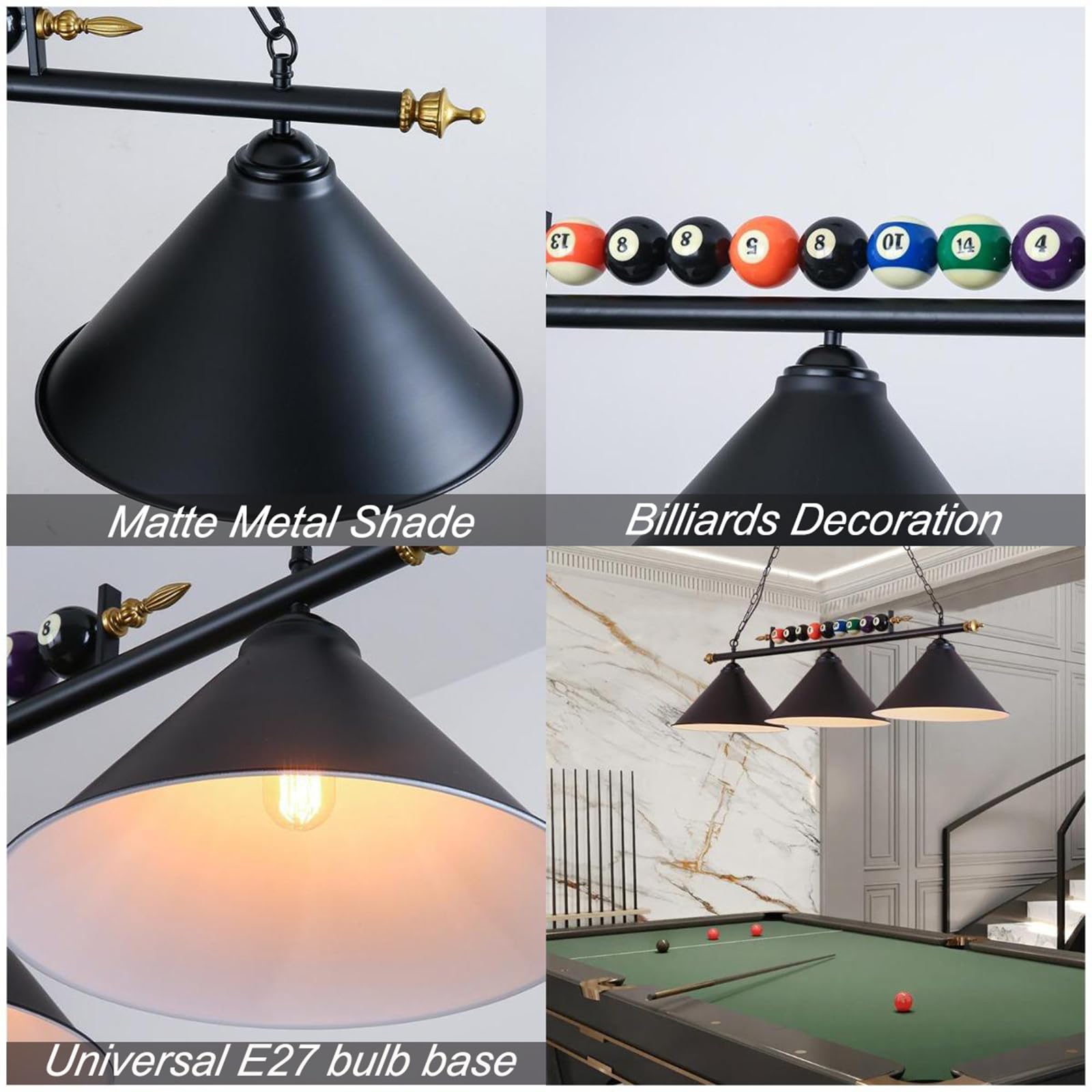 Amazon.co.jp : 47インチ ビリヤード プール テーブル ライト