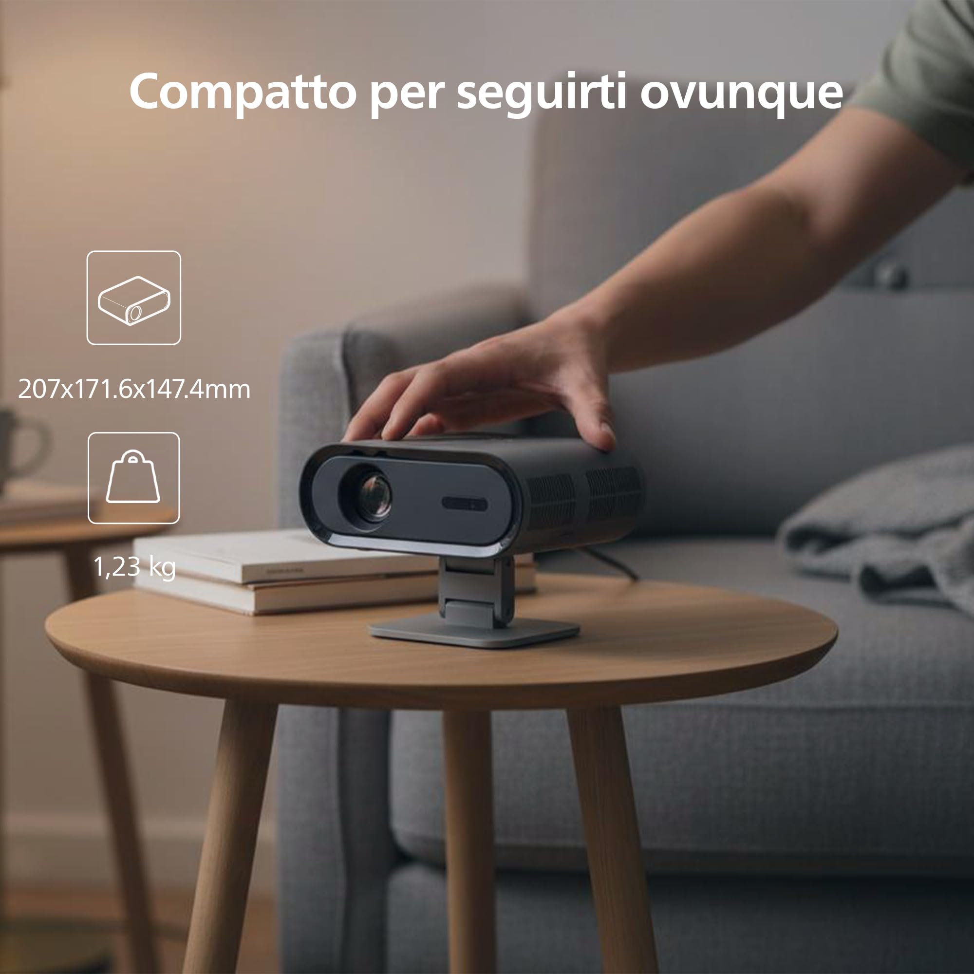 Videoproiettore - PHILIPS - NeoPix 160 Smart - Full HD 1080p - 250 ANSI Lumen - 100 - Nero