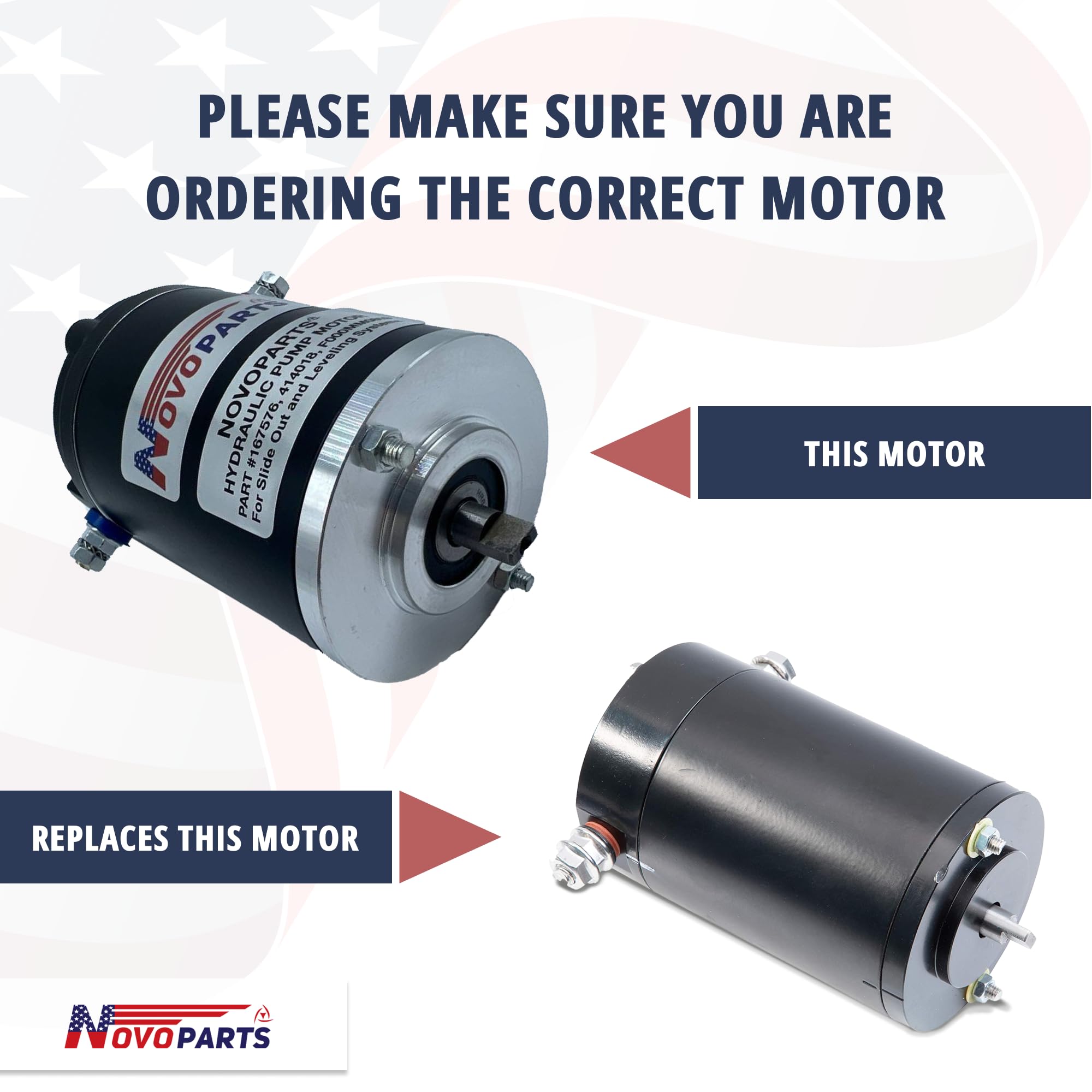 Amazon.com: NOVOPARTS Leveling System Hydraulic Pump Motor 167576  