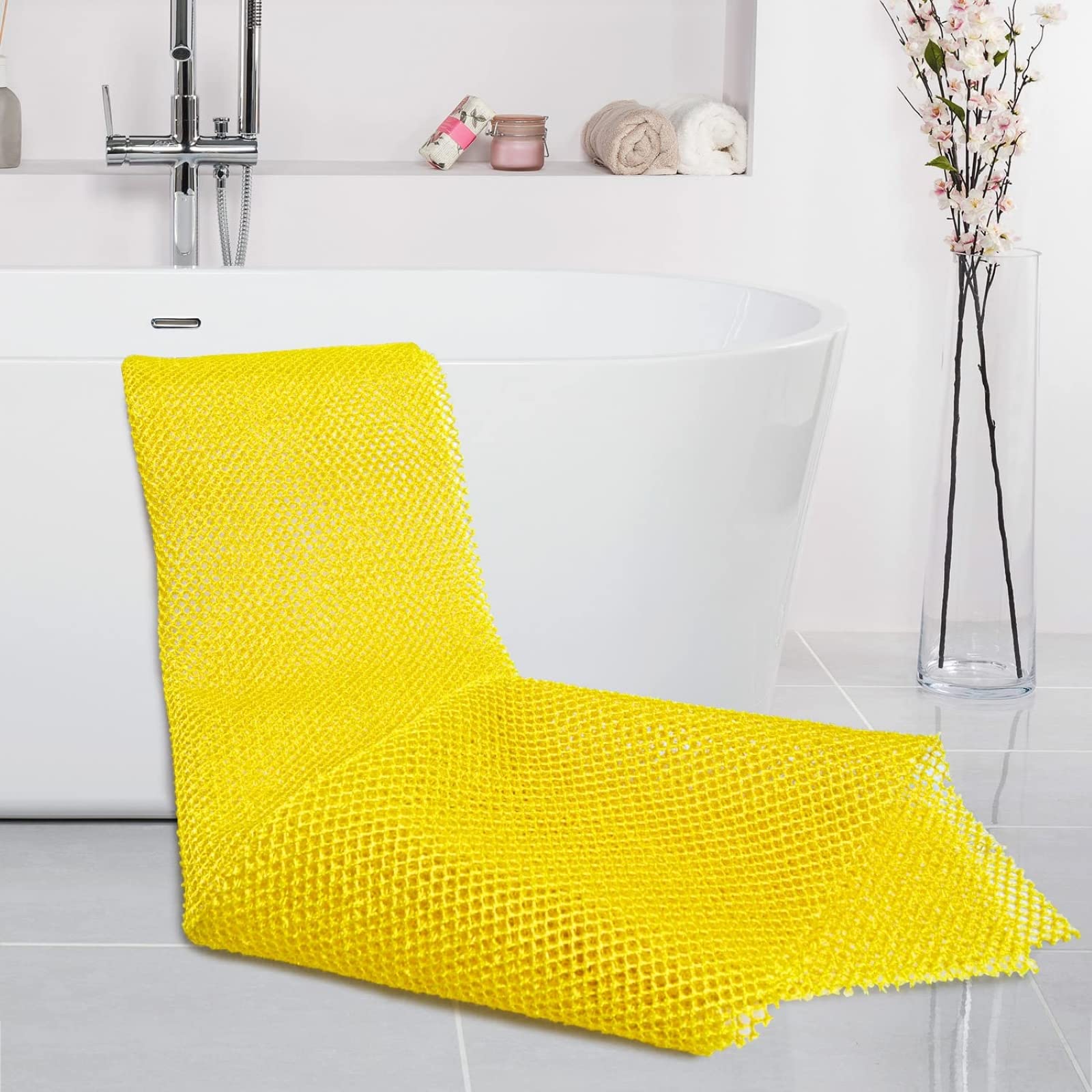 TUZIER Afrikanischer Netzschwamm - 3er Set, Langer Peeling-Schwamm Für Die Dusche