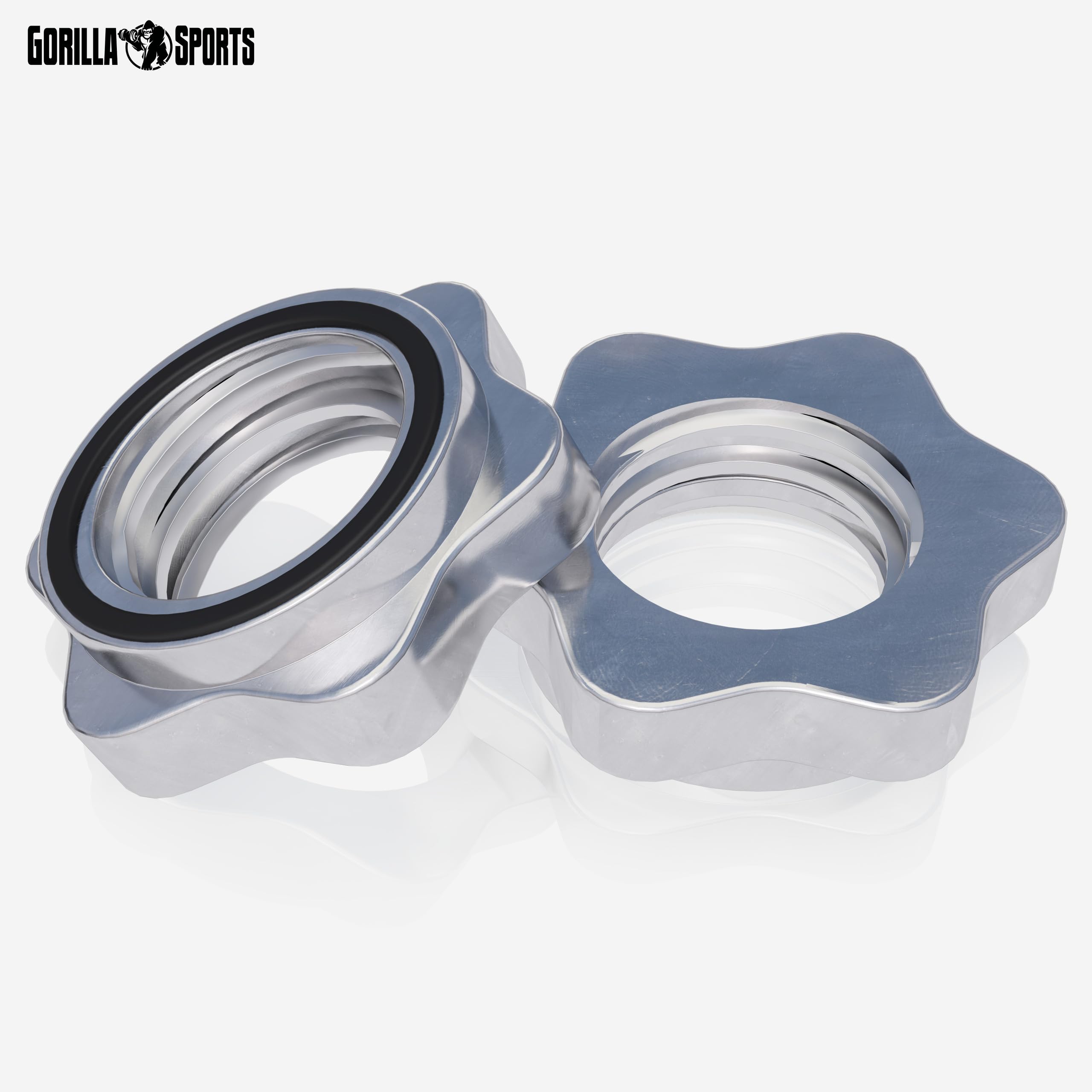 GORILLA SPORTS® Kurzhantelset 30kg, 2er Set, 30mm, Chrom, 10 Hantelscheiben | 4 x 1,25 kg, 4 x 2,5 kg und 2 x 5 kg Hantelscheiben, 4 Sternverschlüsse, Griff gerändelt und rutschfest; Kurzhanteln