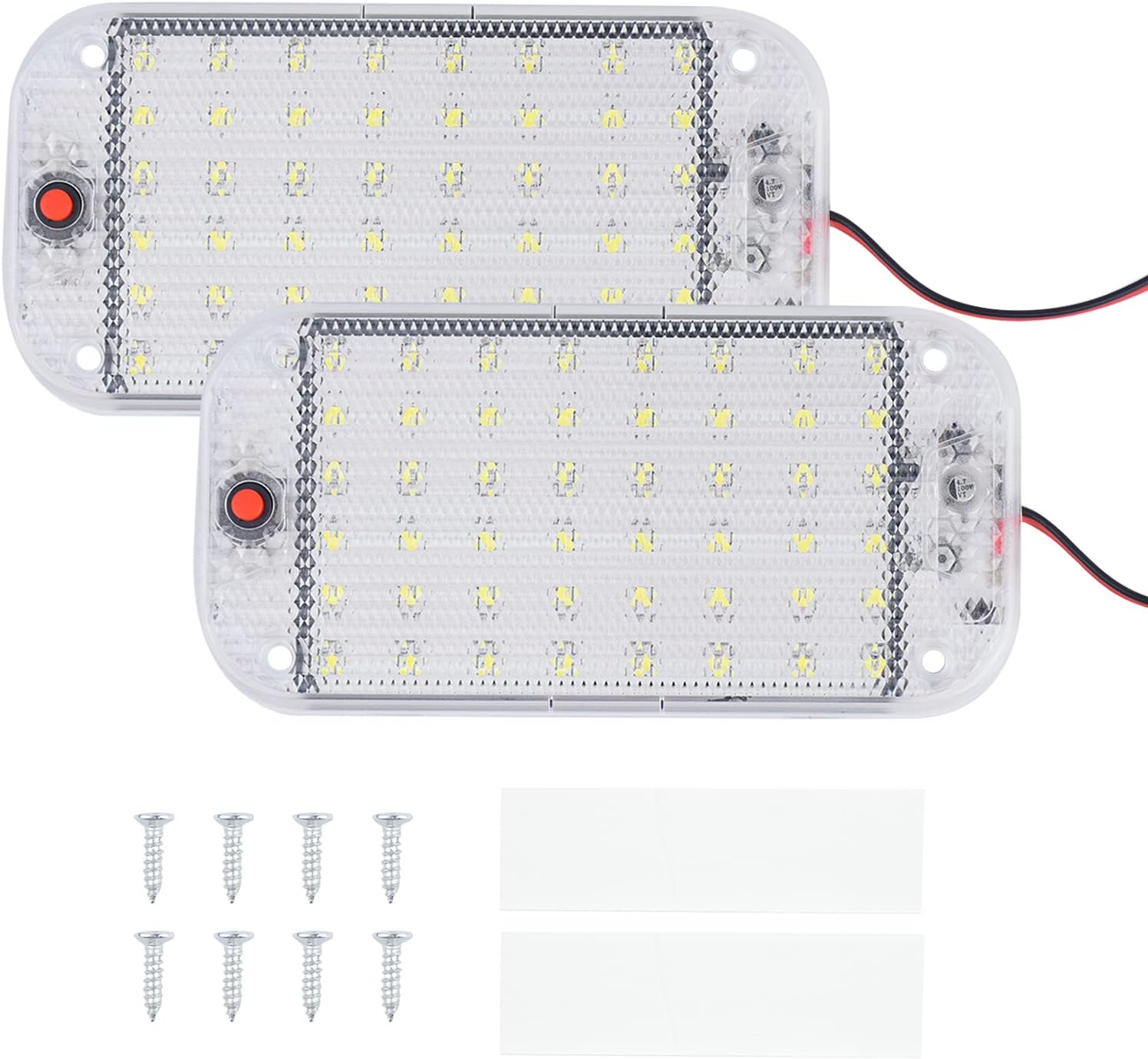 ADDLIVE LED Kennzeichenbeleuchtung 2-tlg. - 54 LEDs, 260 Lumen, 12V
