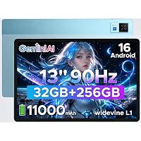 DOOGEETab U13 Android 16 Tablet 13 Pollici, 32GB RAM+256GB ROM (2TB TF)