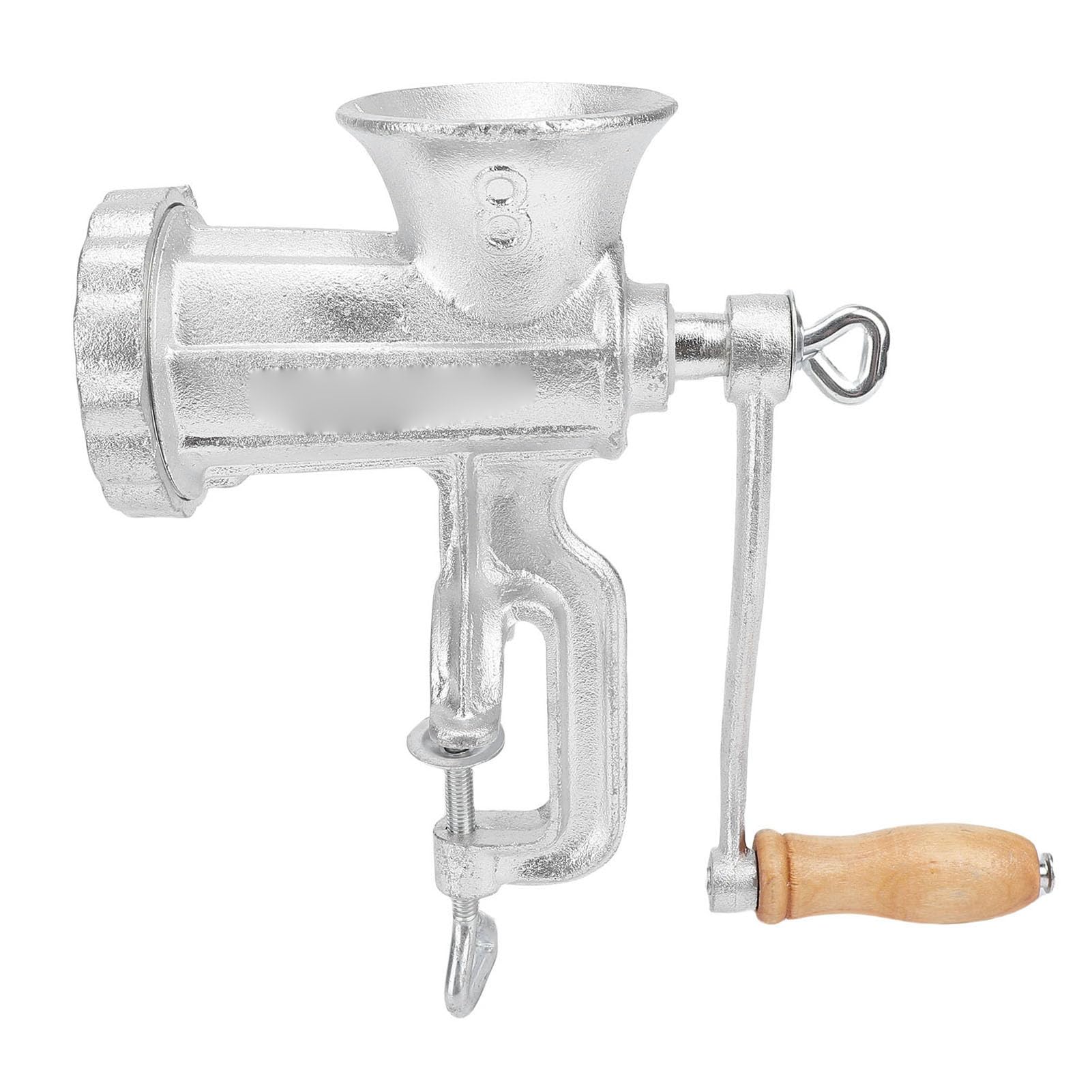 Picadora de Carne Manual con Abrazadera de Mesa, Picadora Manual de Hierro Fundido Recubierta de Estaño de Primera Calidad para Cocina Casera, Diseño Compacto