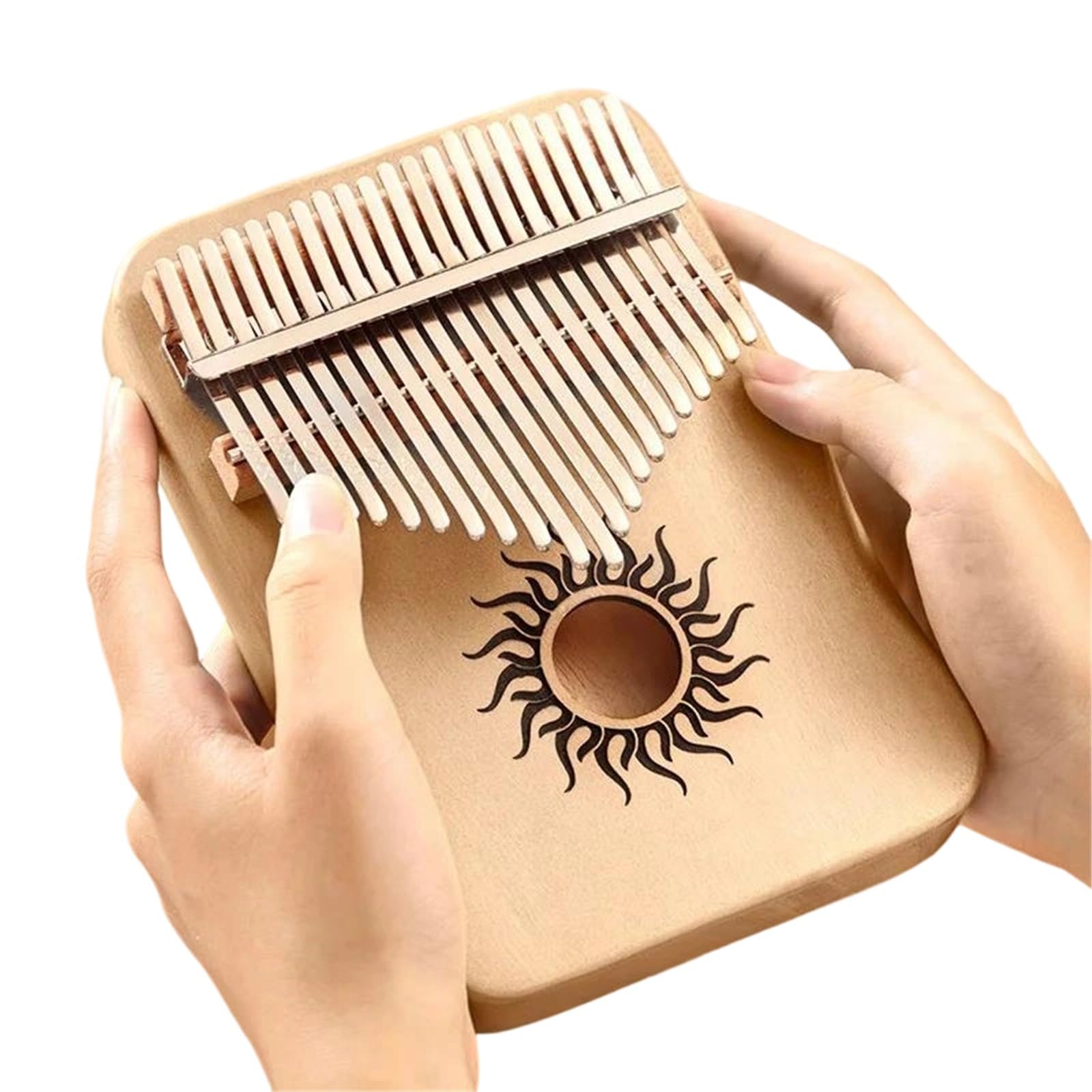 Kalimba portátil Instrumento Estilo Dedo Kalimba | Esta kalimba es fácil de llevar.(Original 21 key)