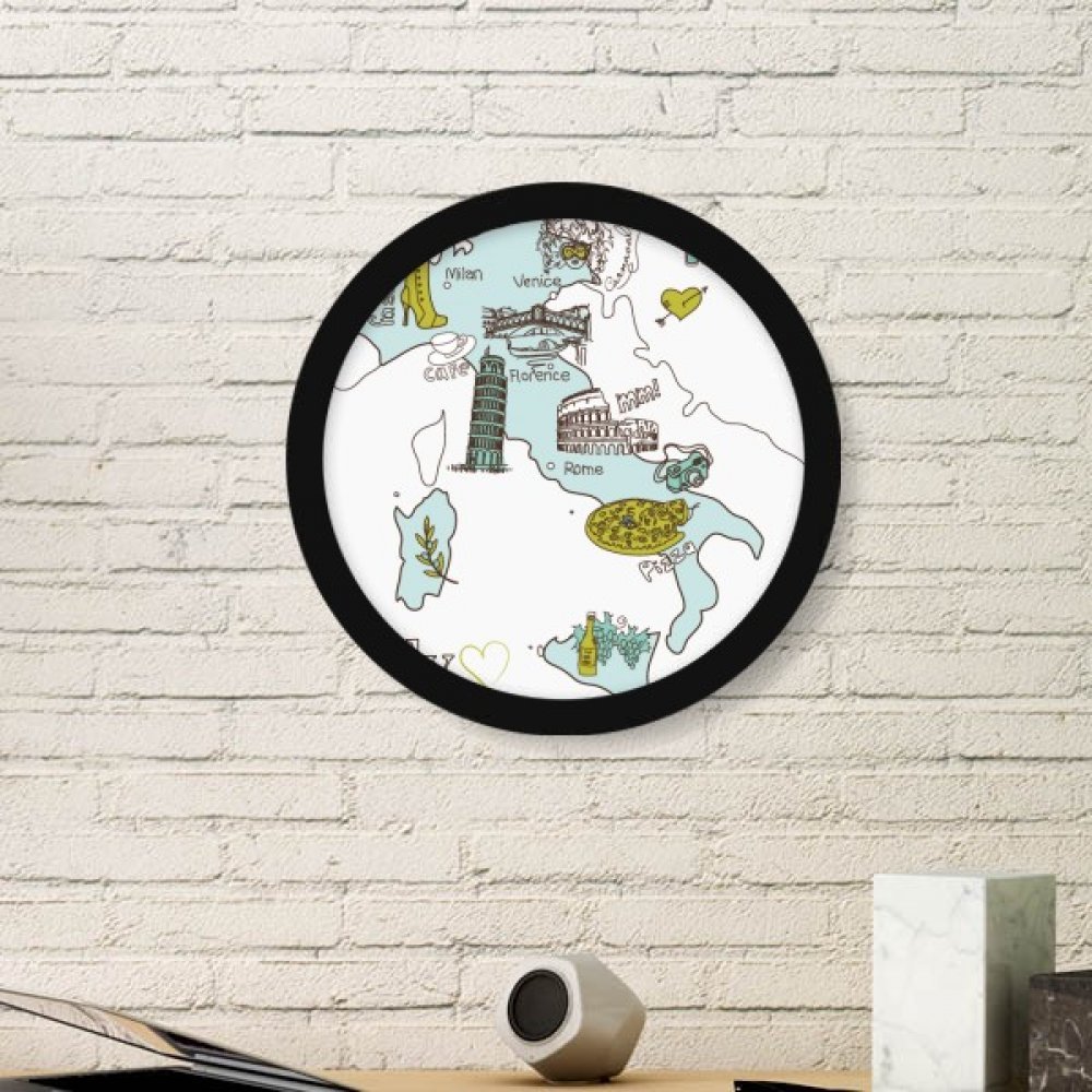 Art prints Italie motif rond cadre photo cadeau idéal pour voyageur
