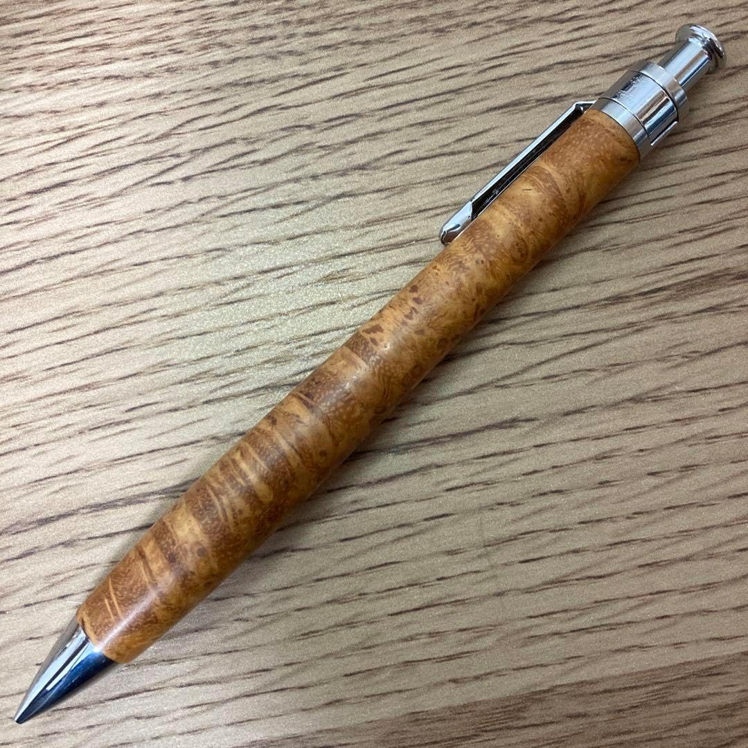 廃番 NEWMAN キャップノック式 格子 プリント シャープペンシル 0.5