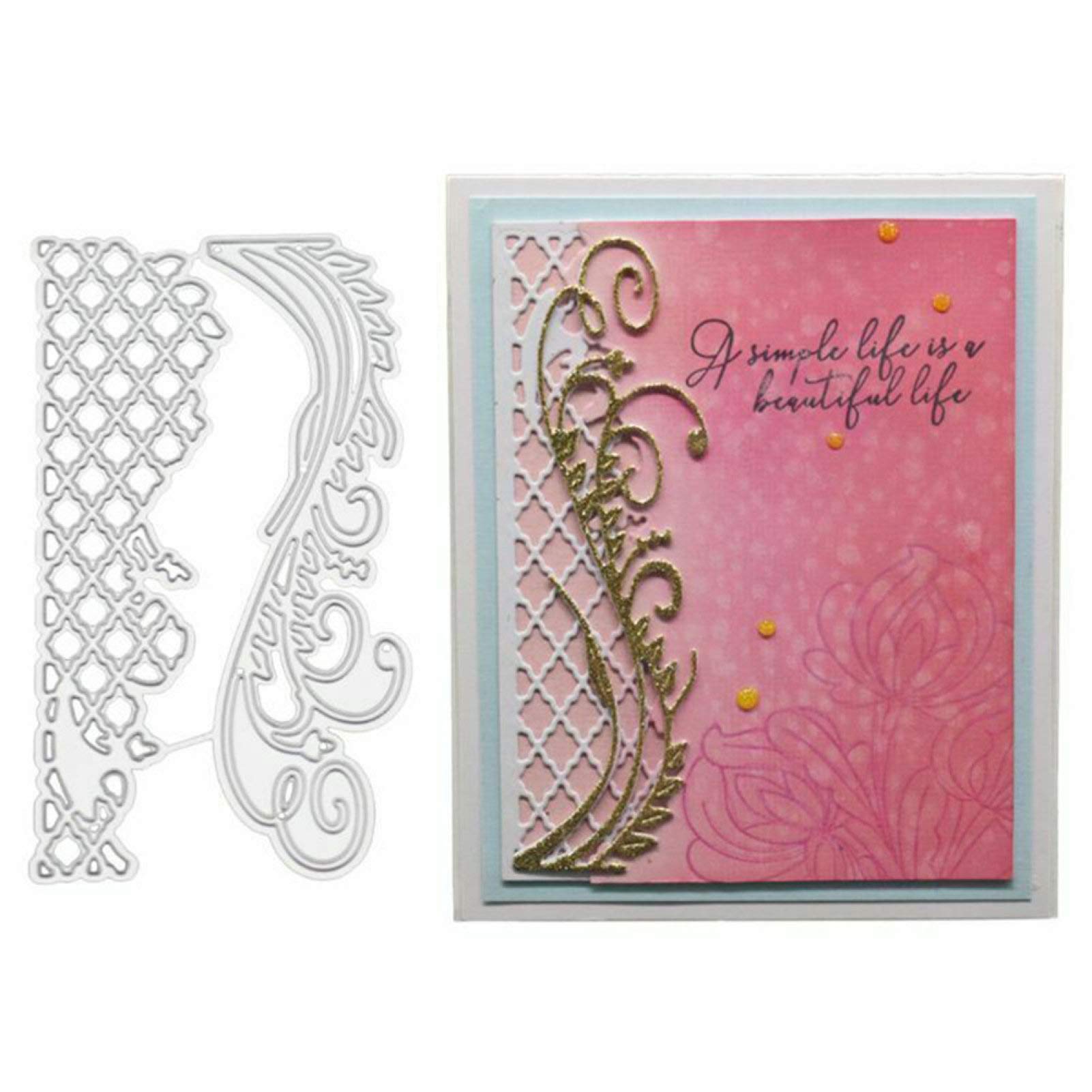 Feida Fustelle In Metallo A Forma Di Fiore – Set Per Scrapbooking E Biglietti Fai Da Te – Acciaio Al Carbonio, Effetto 3D, 15,1x9,1 Cm