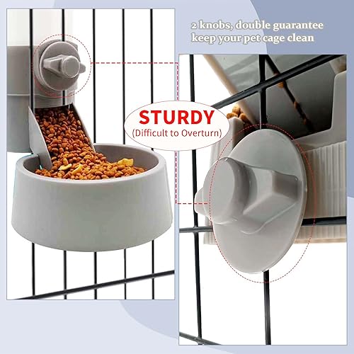 Miniatura 10 de Tfwadmx Botella de agua de conejo de 17 onzas, dispensador automático de agua colgante de conejillo de indias, sin goteo, recipiente para