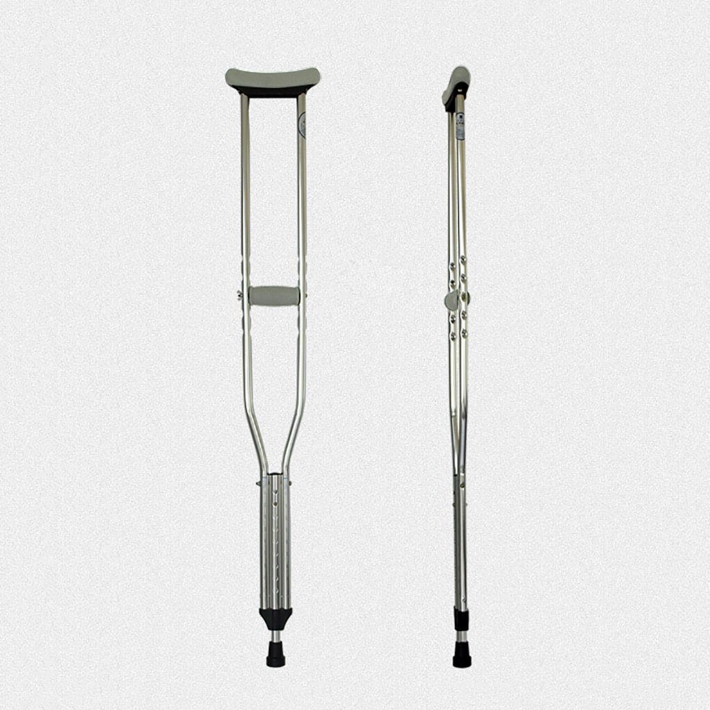 Kule dla dorosłych Osoby niepełnosprawne pod pachami Kule/laski Dla osób niepełnosprawnych Swobodnie wysuwany aluminiowy chodzik Regulowany zakres 105-155 cm Doskonały w podróży lub pracy