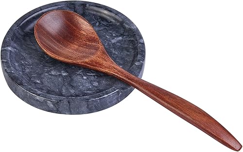 Miniatura 2 de Soporte para cucharas de mármol Los estantes de utensilios para estufas o encimeras protegen las superficies de manchas o electrodomésticos