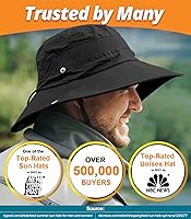 Vista 42 de GearTOP Safari Sun Hat for Men and Sun Hats for Women UV Protection UPF 50+ Hiking, Gardening, Fishing