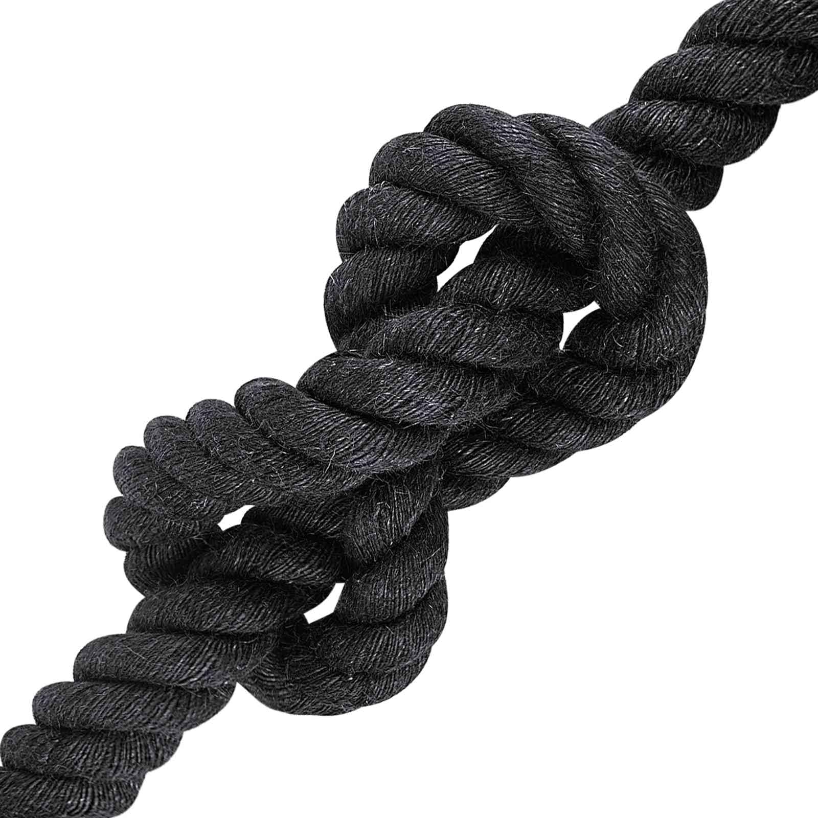 Linka jutowa czarna ze 100% Tossa jutowa lina o średnicy 30 mm, 3-warstwowa, 1 rolka do ogrodu, do wiązania i zabezpieczania