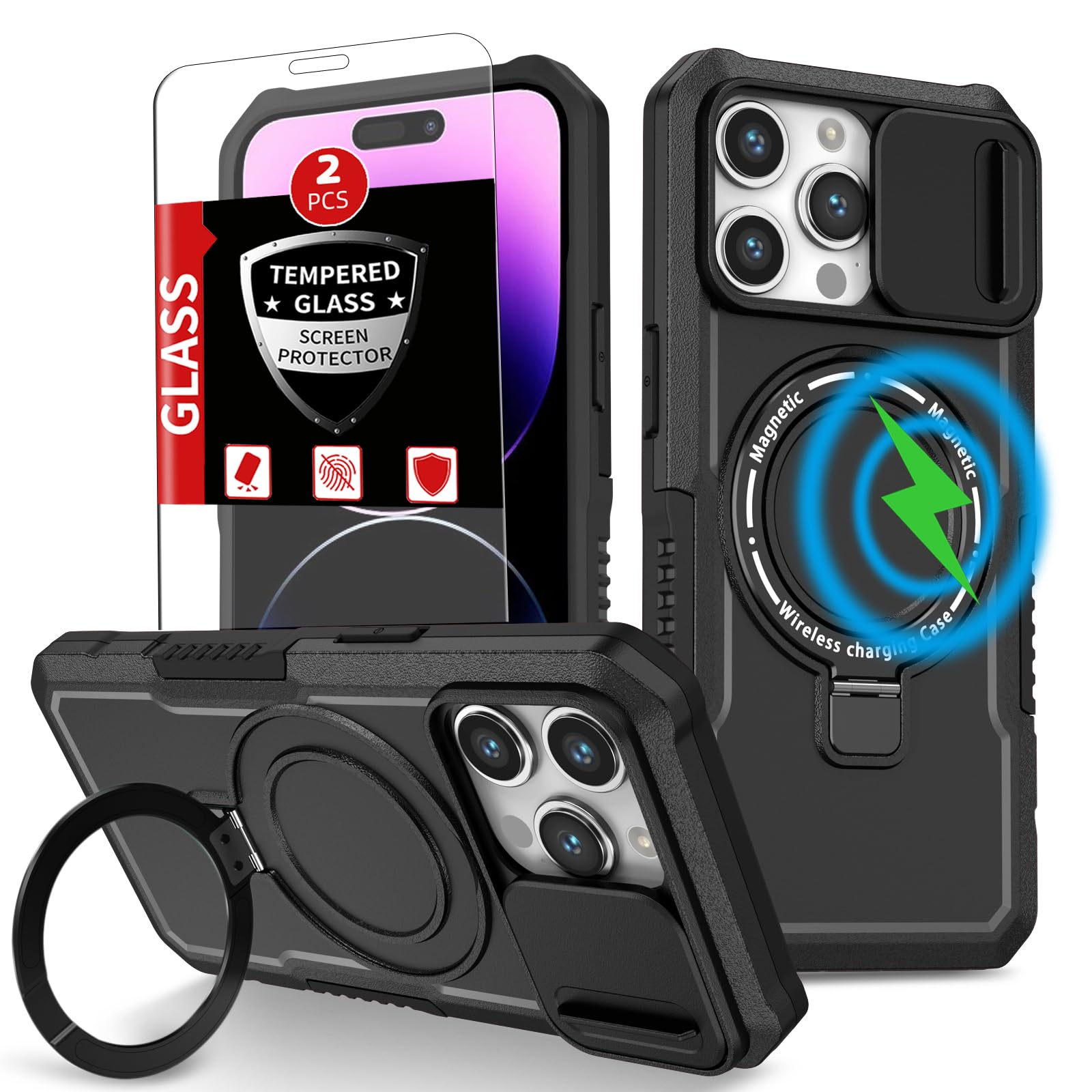 Frlmooes Magnetic For Iphone 14 Pro Casecompatible With 