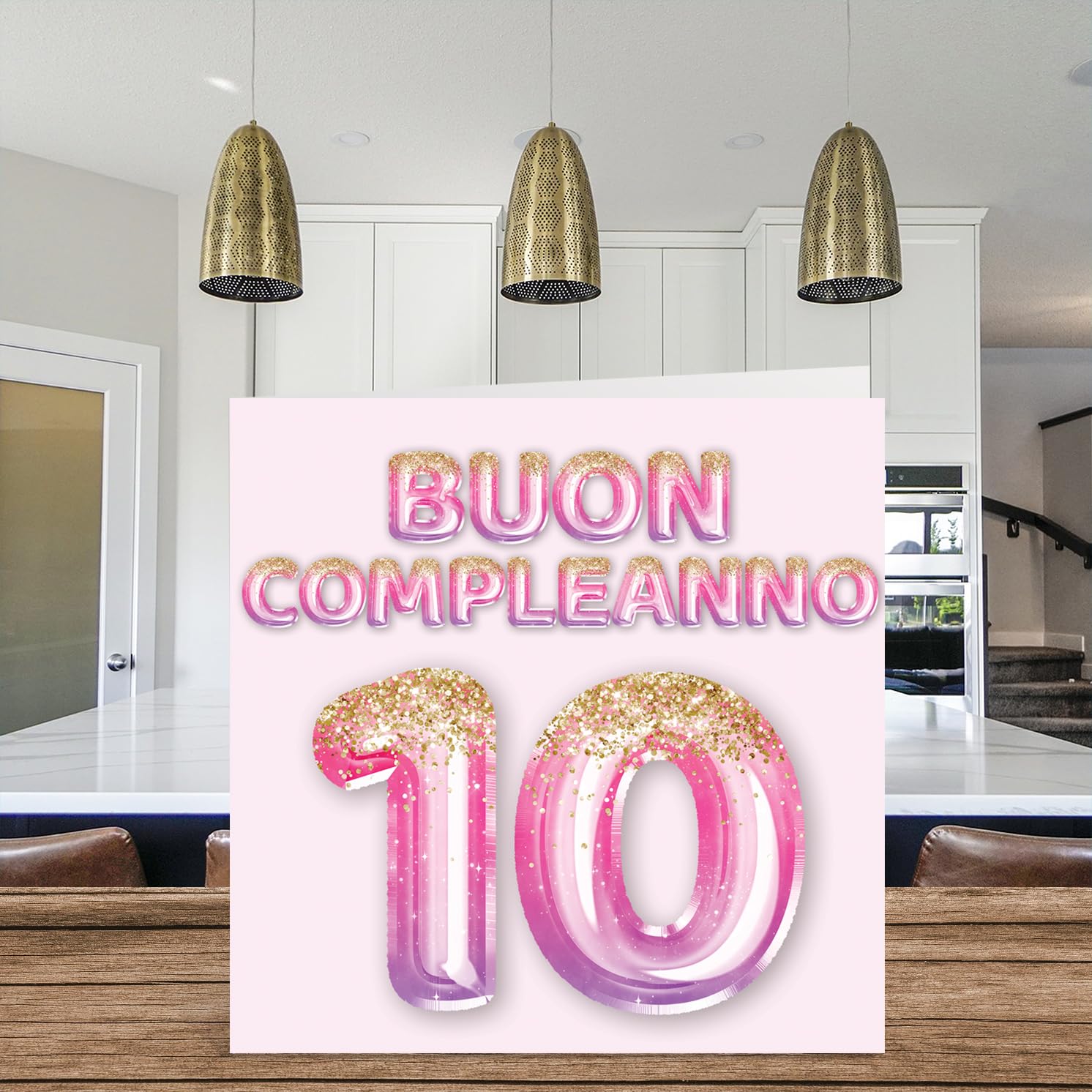 10th Birthday Card For Girl, Pink Balloons, Birthday Card - View #10