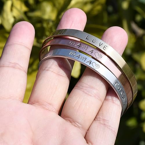 Miniatura 2 de ABBECIAO Paquete de 18 pulseras de aluminio, latón y cobre desbarbadas para estampado y grabado de metal (14 x 6 pulgadas y 38 x 6 pulgadas)