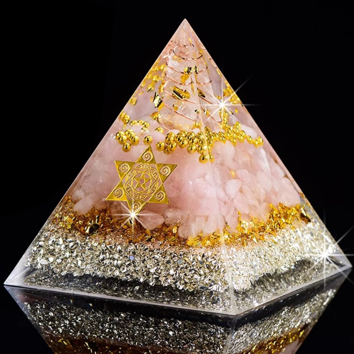 Large Pyramid Silicone Mold Super Big Pyramid Resin Mold with Solid Support Frame Jewelry Resin Casting Mold for Resin Ornament Craft DIY