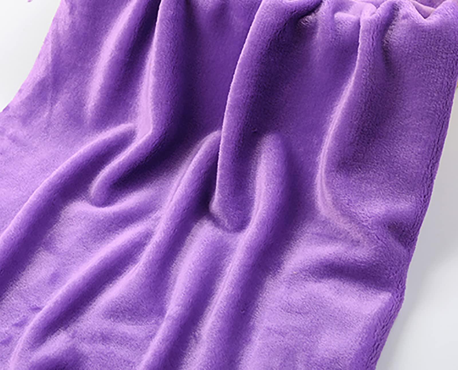 Fioletowa pluszowa tkanina miękka polarowa tkanina sztuczne futro tkanina flanelowa na tło materiały rzemieślnicze szalik DIY szycie ręcznie robione lalki poduszka poduszki do siedzenia (rozmiar 1,8 m * 2 m)