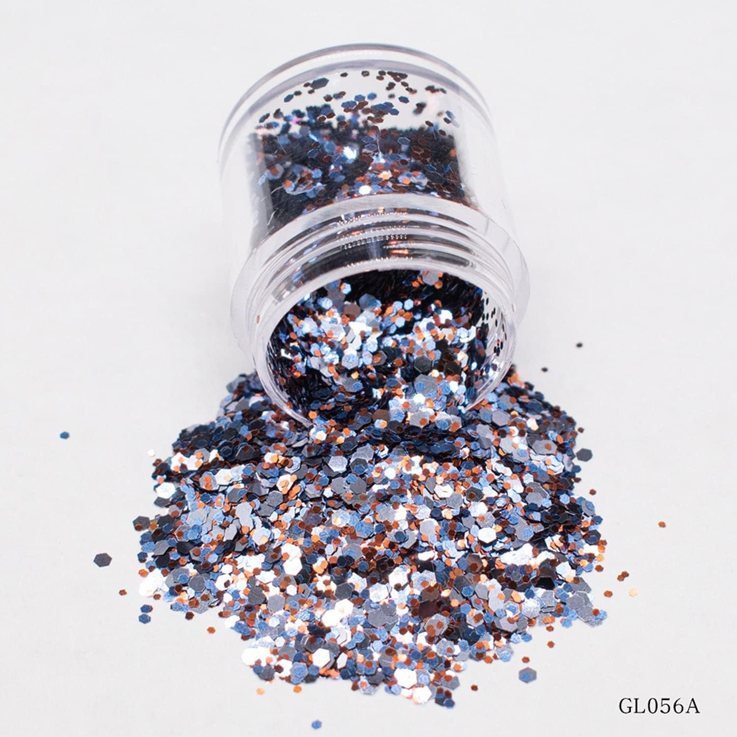 12 Color Opal Chunky Glitter, Iridescent Chunky Glitter Sequins Festival Use DIY Nail Face Hair Fine Pet Glitter Decor - (Color: 12 Colour)