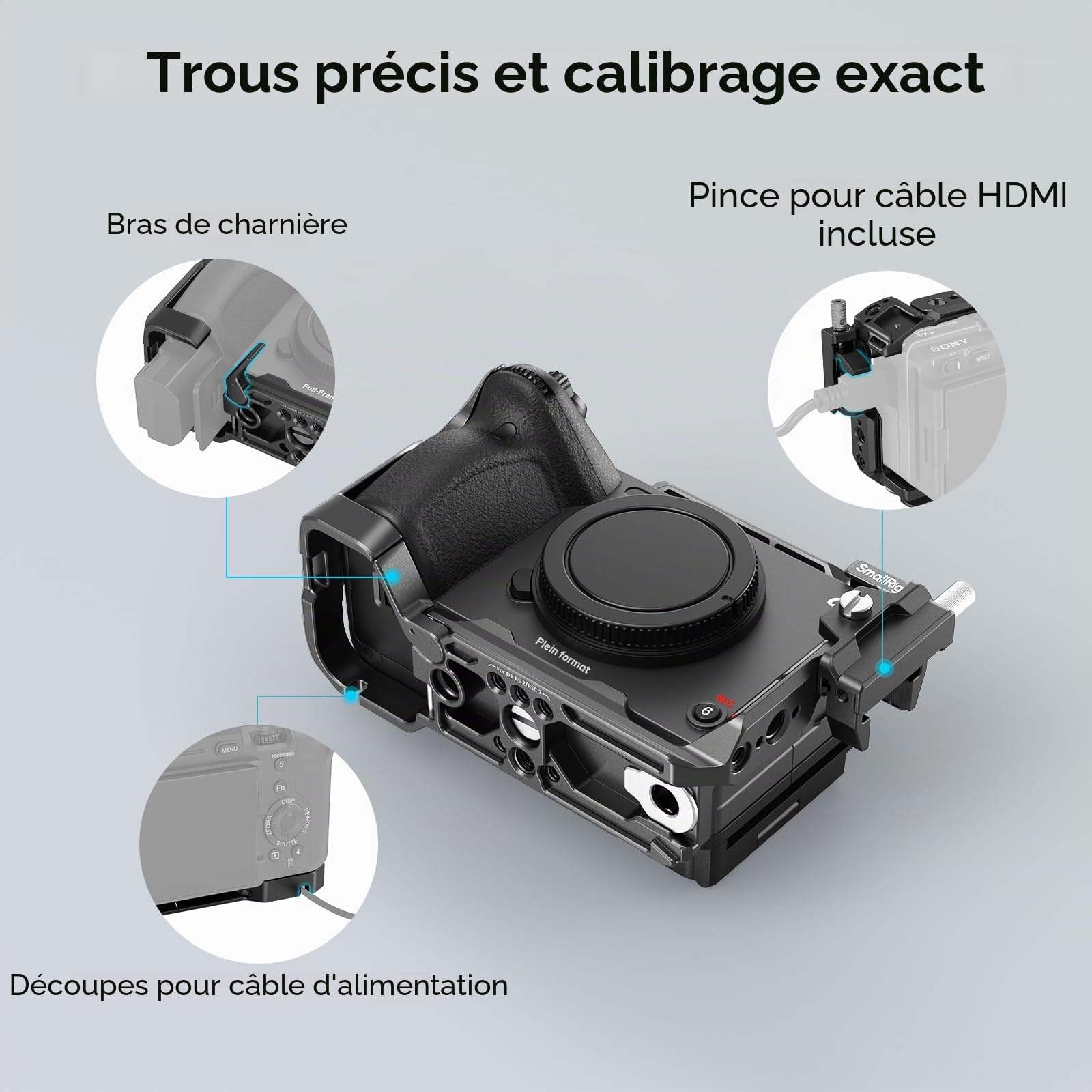 SMALLRIG Cage pour Sony FX3/FX30-4183 | Provenance France. Emballage securisé. Livré avec Facture dont TVA.