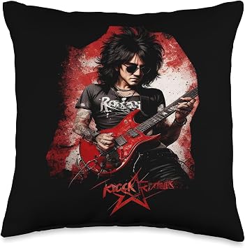 Rock Star Special Edition Meditation Throw Pillow, 16x16, Multicolor
