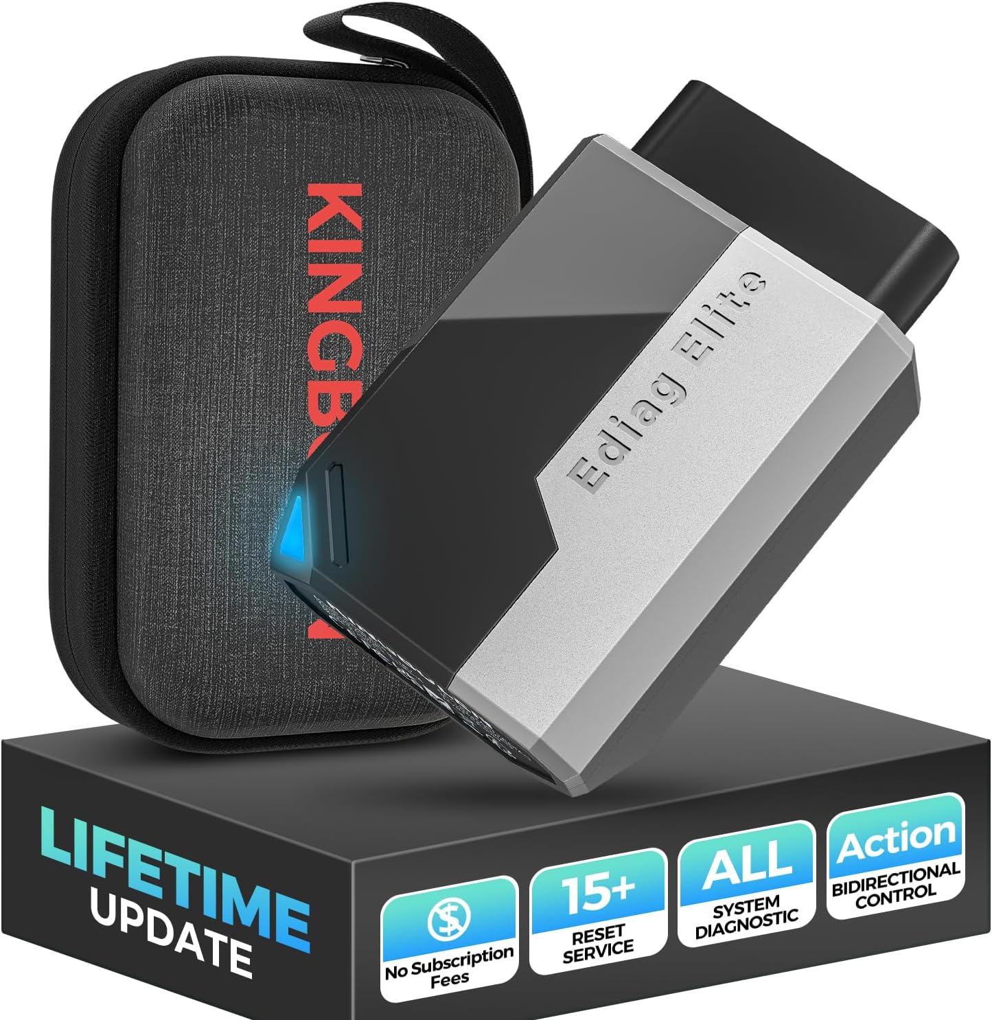 Photo 1 of KINGBOLEN Ediag Elite OBD2 Scanner Bluetooth, Bidirectional Control Scanner All System Diagnostic Tool for iOS & Android, 15+ Hot Reset, CANFD Protocol, FCA AutoAuth, No Subscriptions Lifetime Update