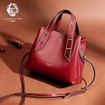 LAORENTOU Women Crossbody Handbags Cow Leather Satchel Handbags for Women Top-handle Shoulder Tote Purses