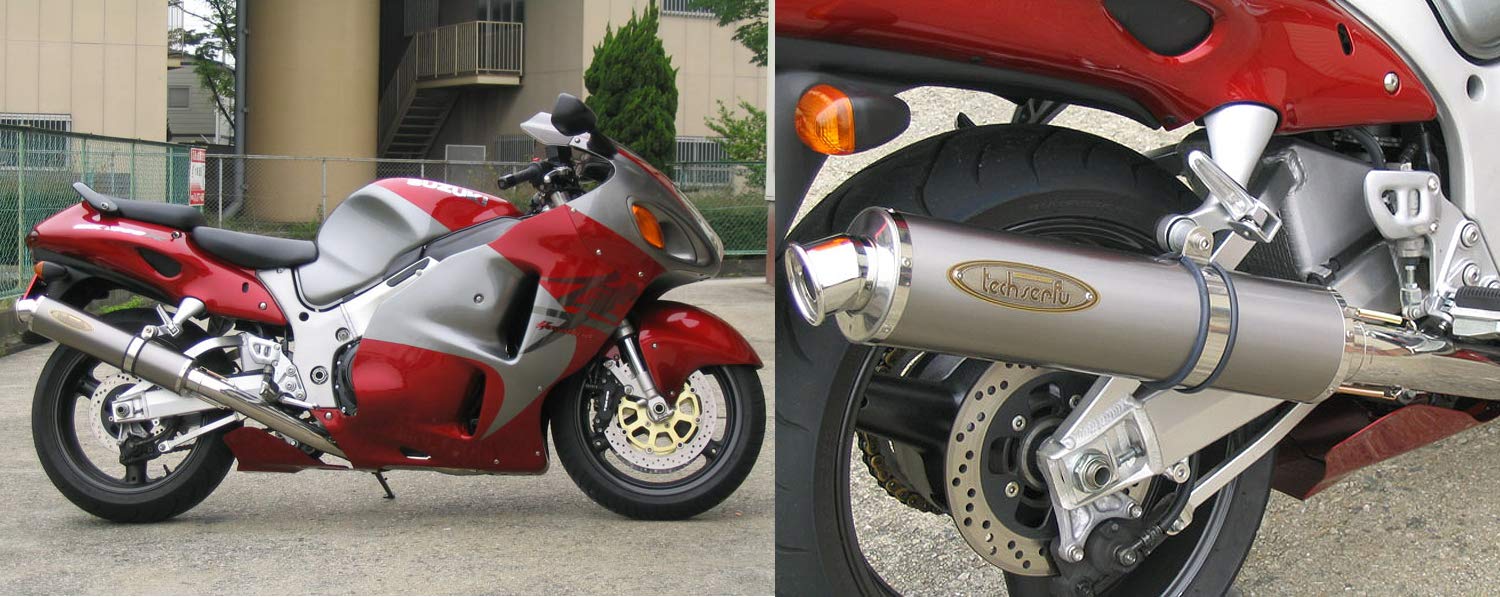 GW71A GSX1300R ハヤブサ 用 テックサーフ製 フルエキ Amazon | テックサーフ(techserfu)ジークス(ZEEX)フルエキゾースト