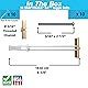 TOGGLER SNAPTOGGLE Heavy-Duty Drywall Toggle Bolt – 3/16"-24 UNC Zinc-Plated Anchor for Hollow Walls, Plaster & Tile – Holds 238 lbs in 1/2" Drywall, Easy Install – 10 Pack (with Bolts)