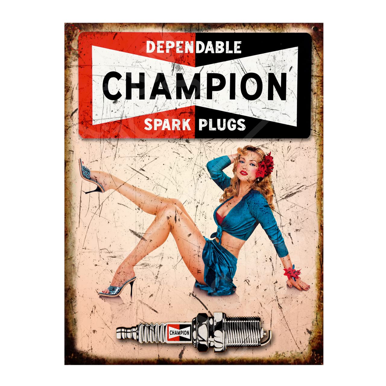 Retro Car Garage Sign Metal Plaque For Home Bar Pub Man Cave Shed Garden Ref3300 (10X8 inches (Approx)25cmx20cm)