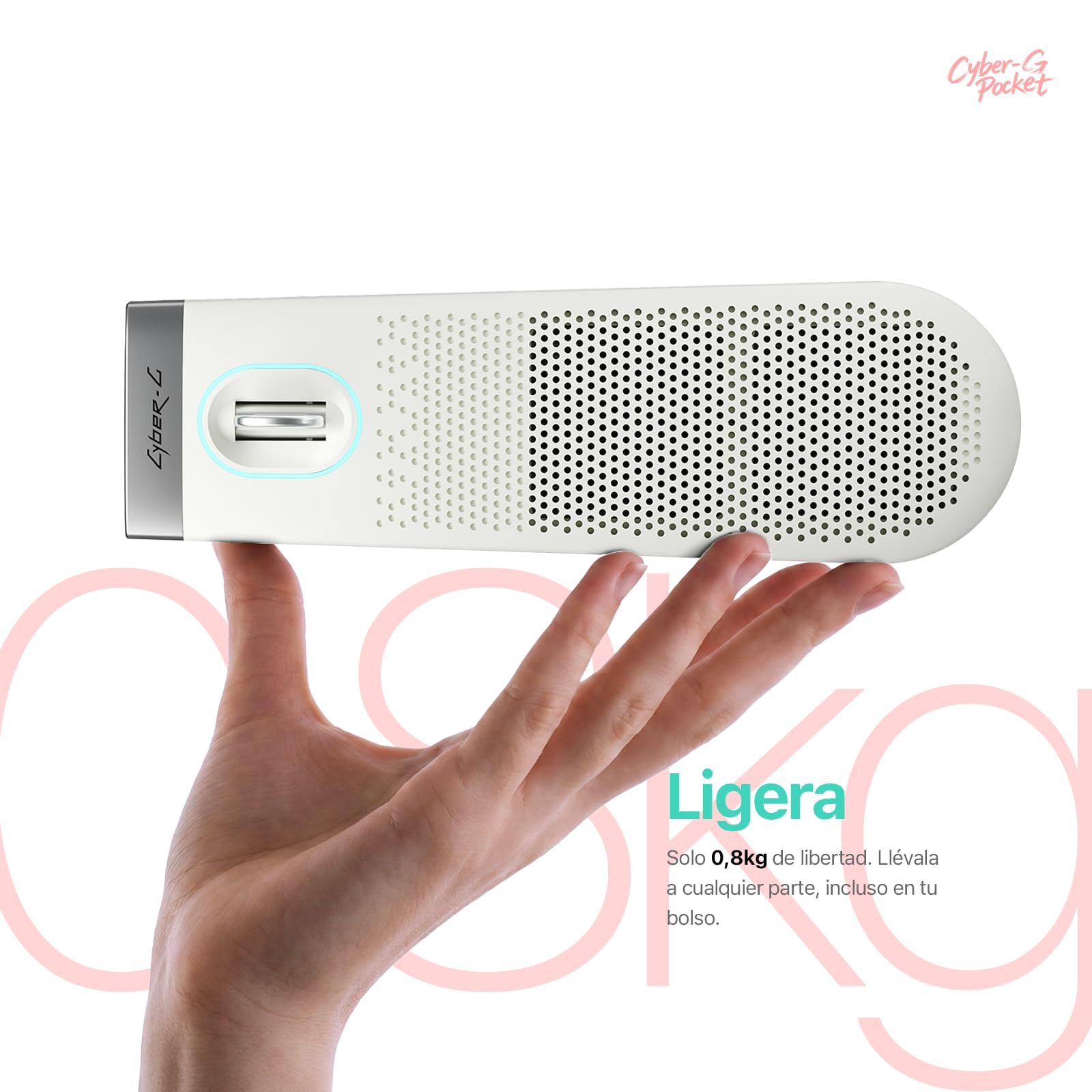 Enya Cyber-G Pocket Guitarra Inteligente Sin Cuerdas Portátil y APP | Instrumento musical interactivo con altavoz, ligero (0,8 kg), perfecto para aprender música y regalar