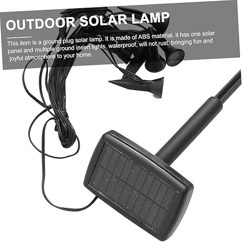 Miniatura 8 de Yardwe 1 Unidades Pequeña Luz de calle Luces solares para exterior Lampara Solar para Exterior Led Paisaje Luz Jardín Solar Luz Solar Piso Enchufe