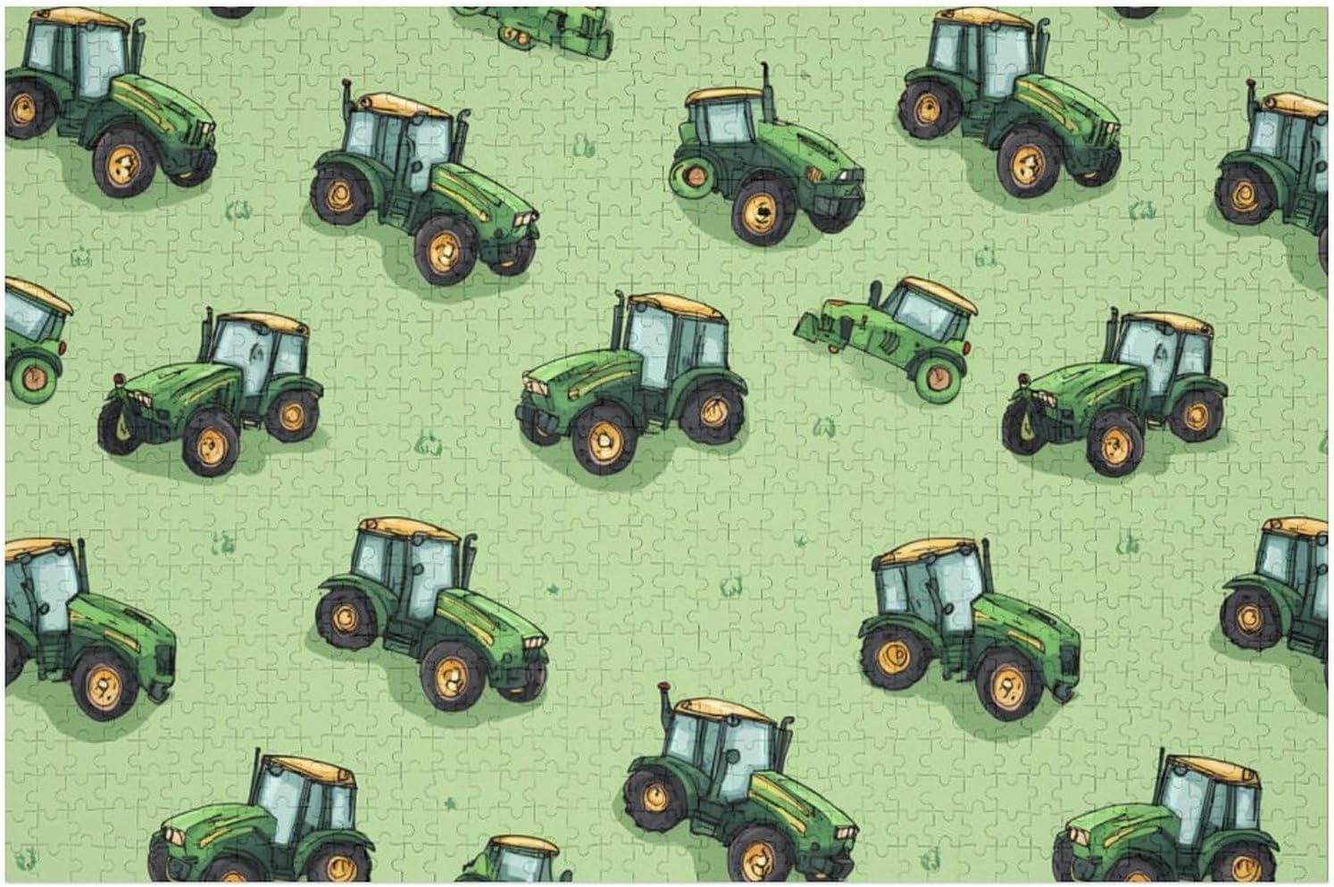 Tractor Puzzles for Adults 1000 PCS Wooden Jigsaw Puzzle Wall Decor Christmas