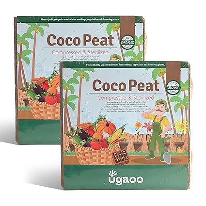 Ugaoo Cocopeat Block for Garden Plants 10 kg