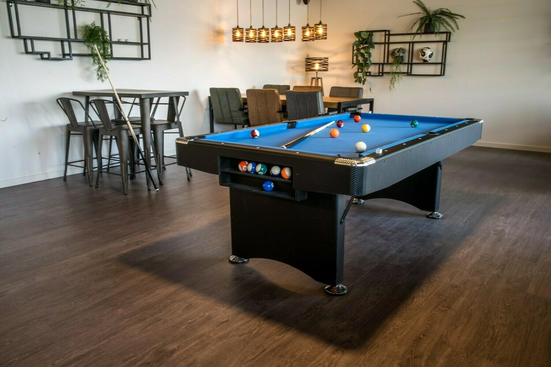 Pegasi Billardtisch 7ft Campione - Billardtisch 7ft - Tischbillard - Zusammenklappbar - Pool Table für Erwachsene - Indoor - Premium Qualität - Schwarz