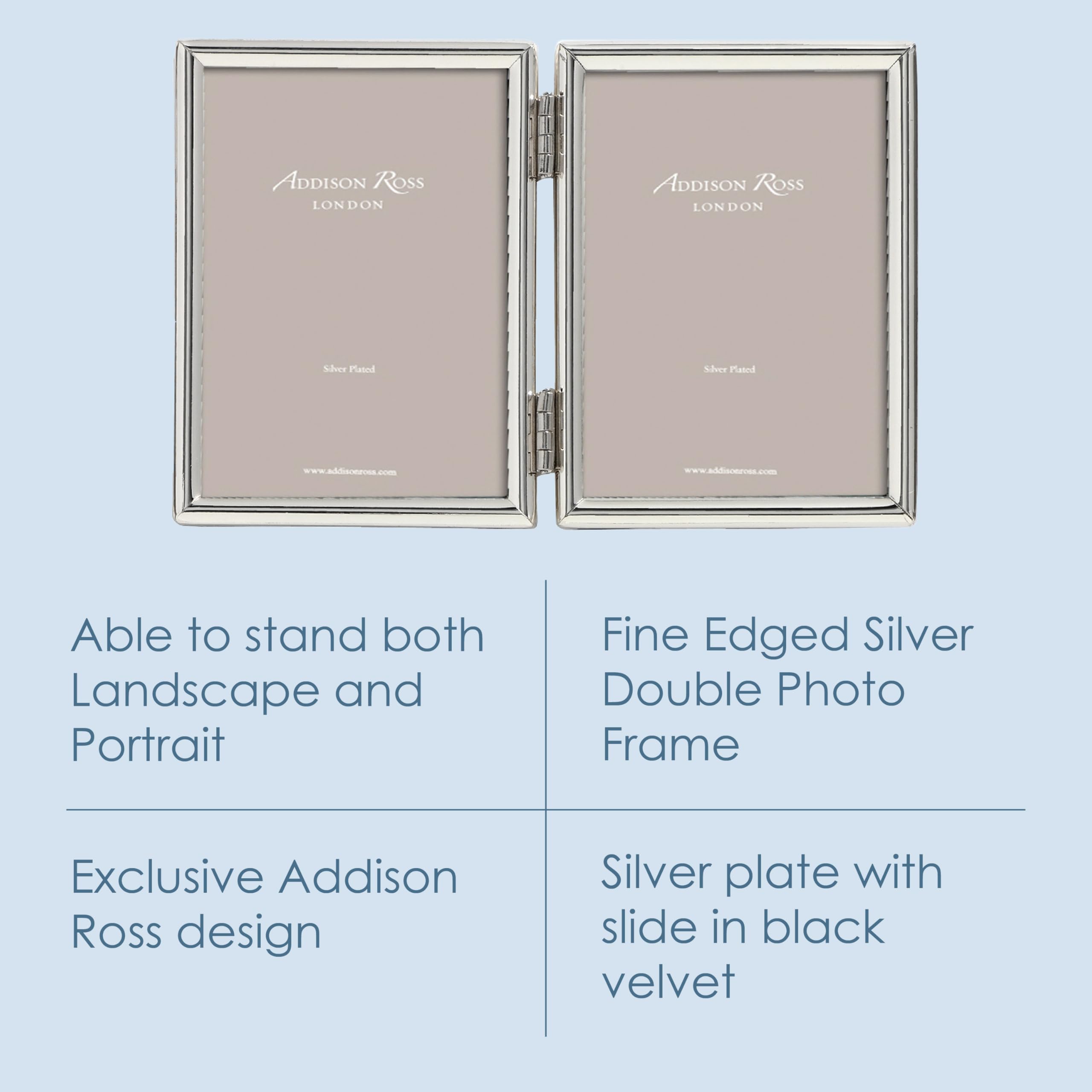 Amazon.com - Addison Ross, Essentials Photo Frame, Silver