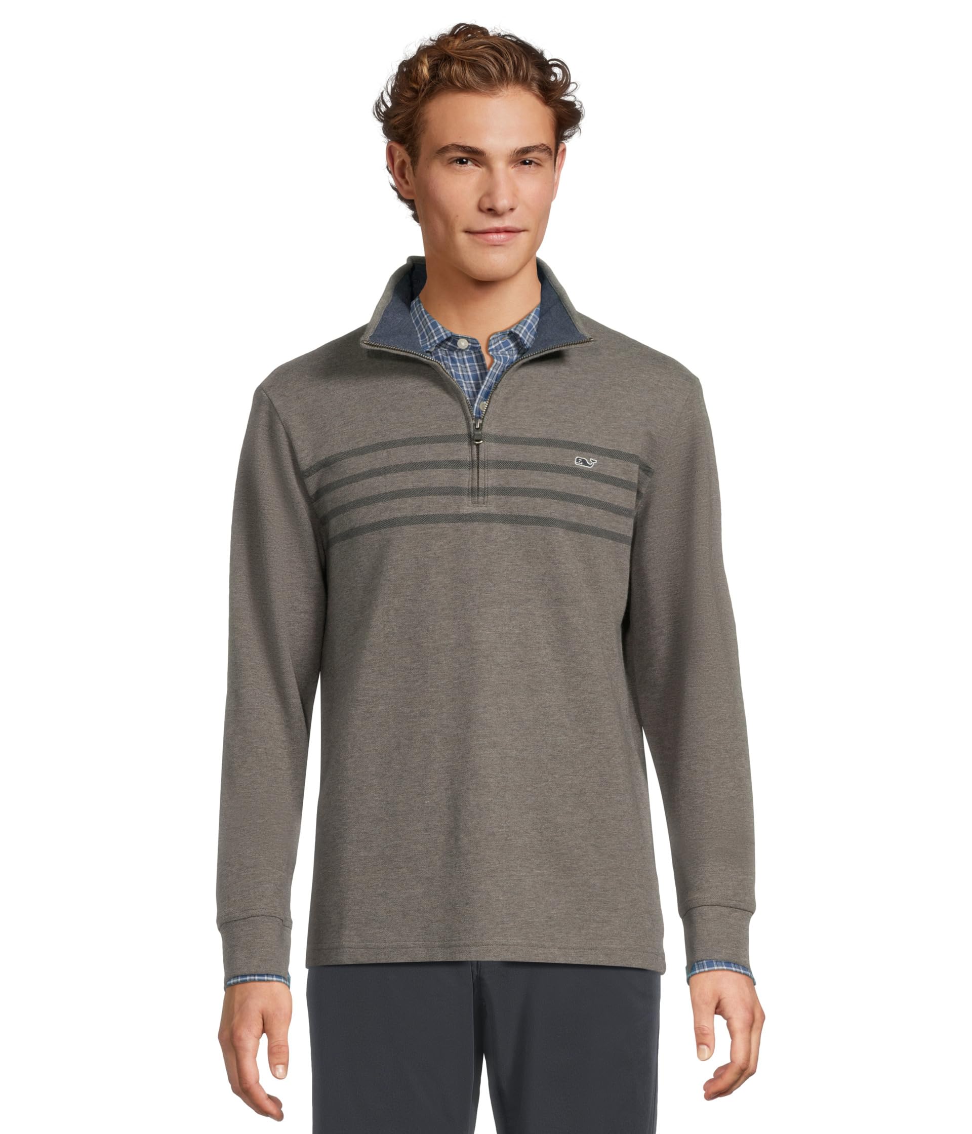 vineyard vines Men's Saltwater Quarter-Zip Pullover Sweater