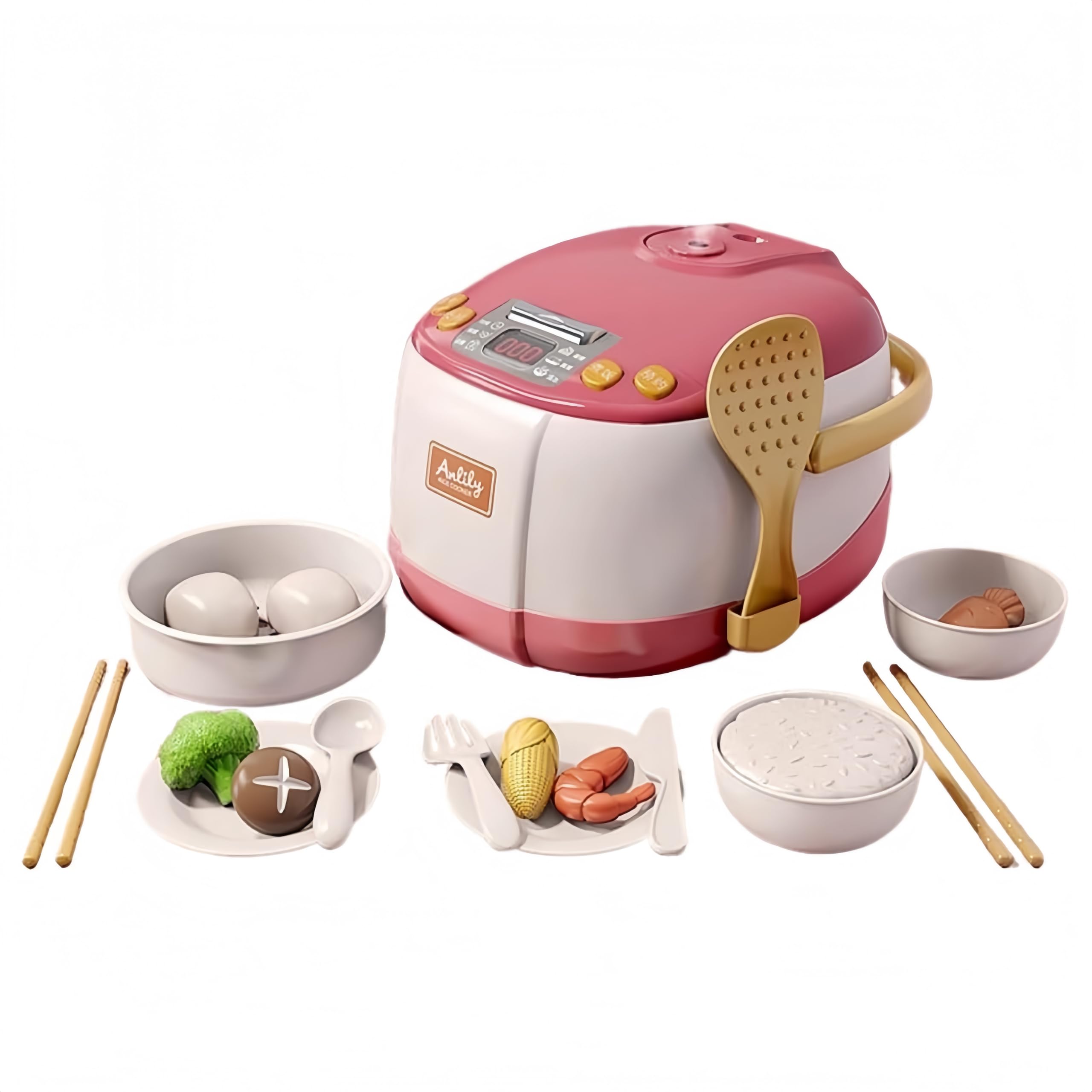 Amazon | ACSJYJK 22個セット 子供用キッチンセットふり炊飯器おもちゃ 
