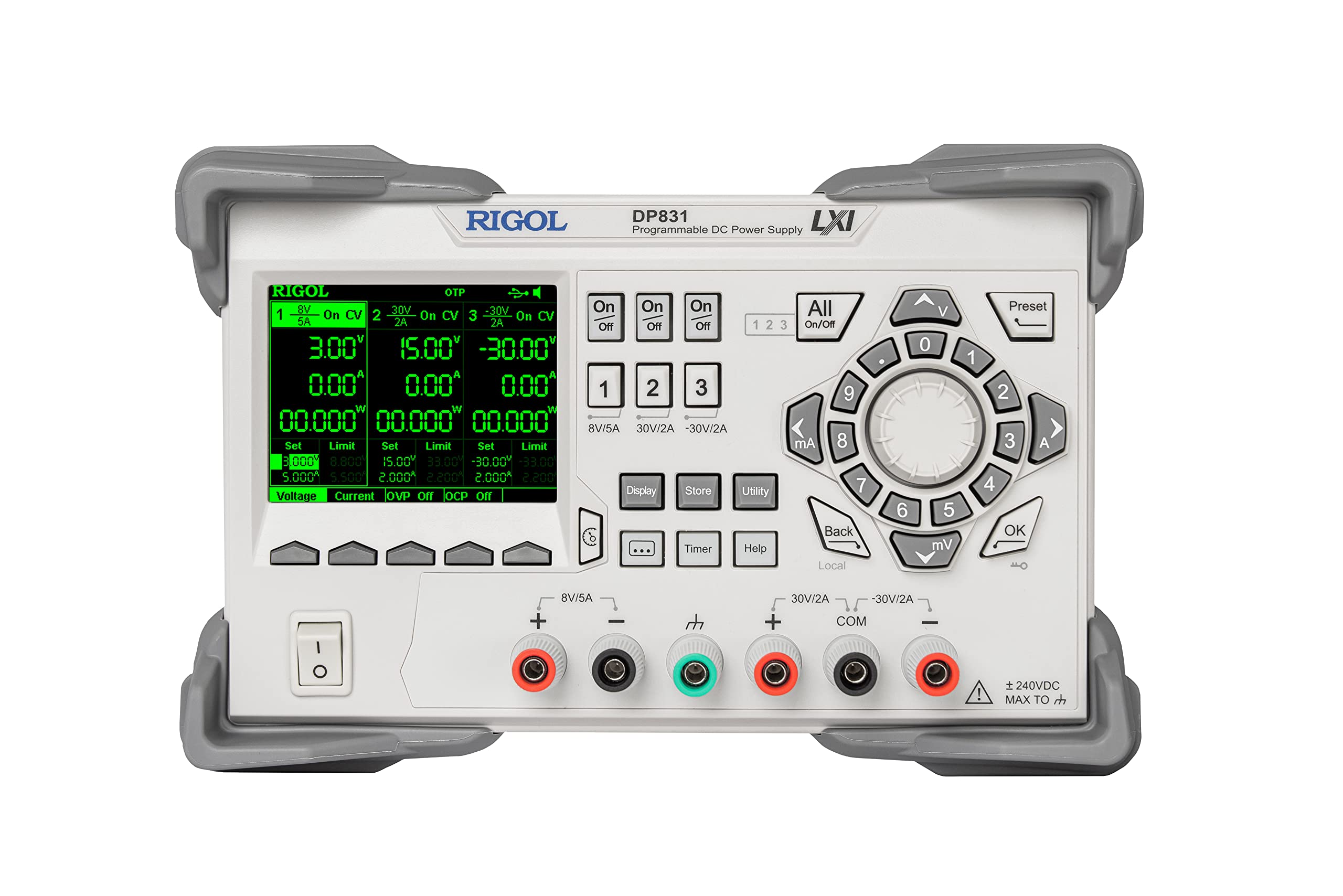 RIGOL DP831 Programmable Linear Dc Power Supply,3 Channels,160W Total Power,Maximum Output Range 8V/5A 30V/2A, 30V/2A-image-6