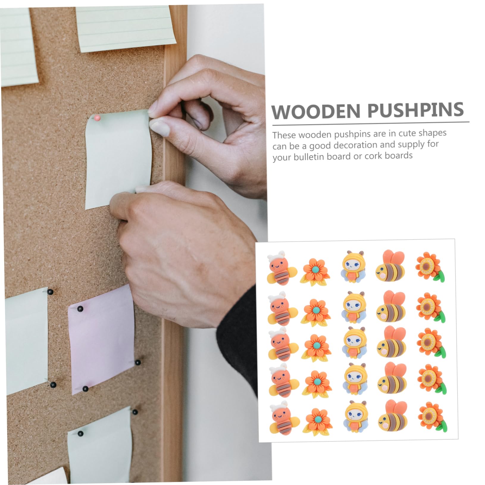 STOBOK 150stücke Dekorative Pinnadeln Für Pinnwände Karten Und Fotos Niedliche Bienenförmige Pushpins Aus Resin Für Kreative Wandgestaltungen Und Notizen