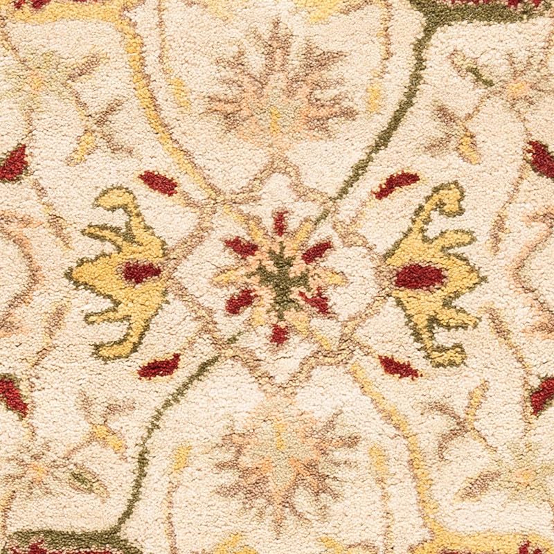 Image of Embossed Handmade GH Wool Thick Geometrical Carpet is a Stylish and Practical Addition to Any Living Room 6X6