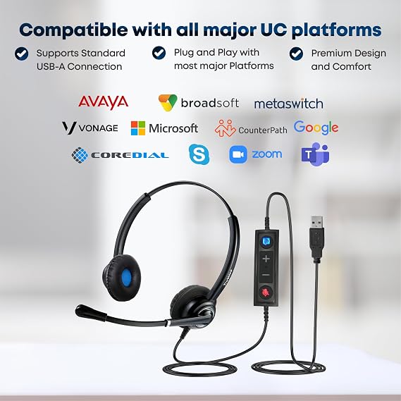 TruVoice Voicepro 20 Headset and Webcam Bundle