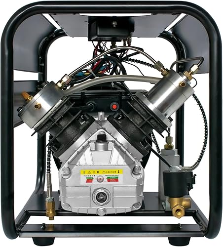 TUXING Compresor de aire PCP de 4500 Psi Compresor de aire de alta presión de doble cilindro Parada automática y purga automática para tanque de