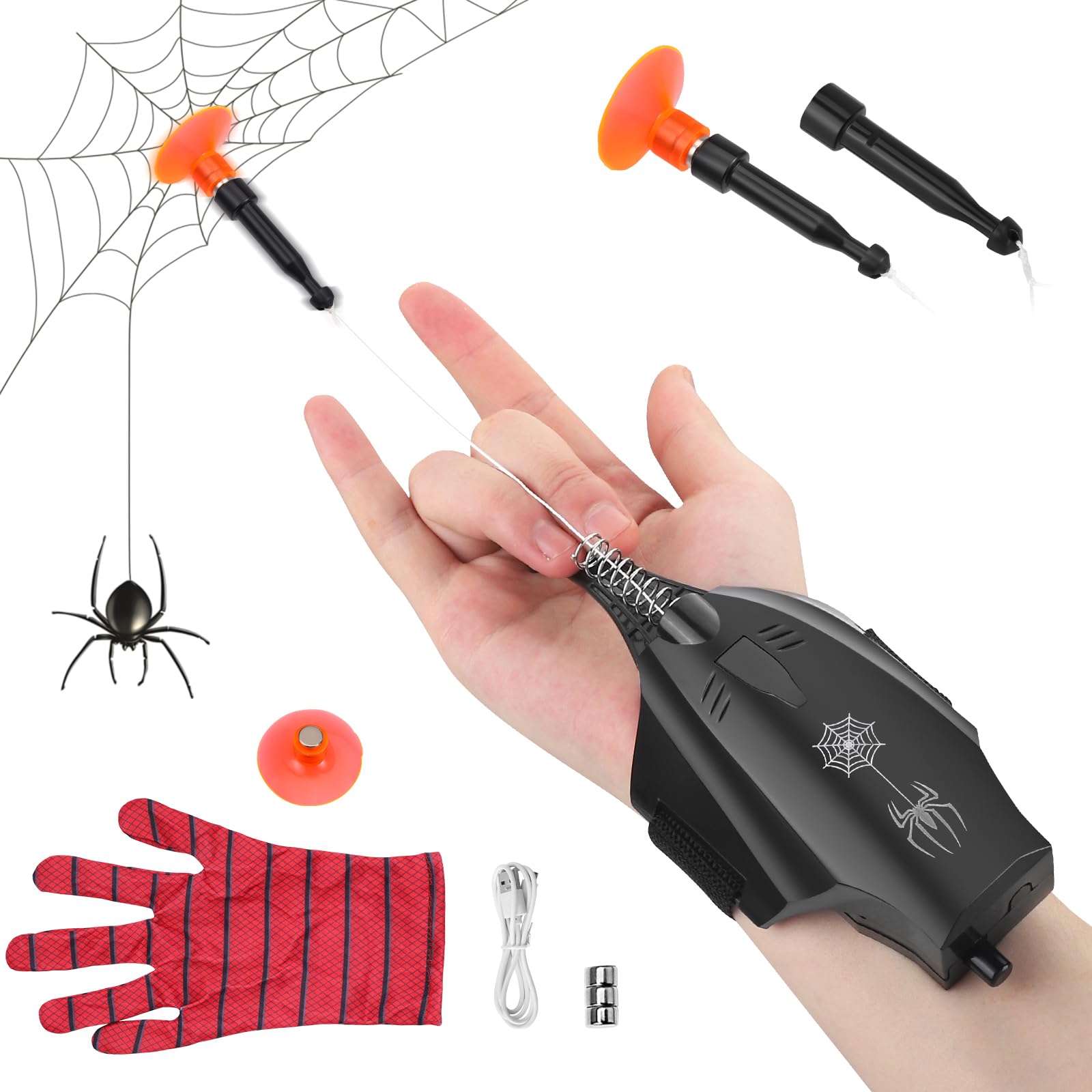 Spider Shooter Toys for Kids, Web Launcher String Toy,Role Playing Cosplay Funny Educational Toy For Boys & Girls