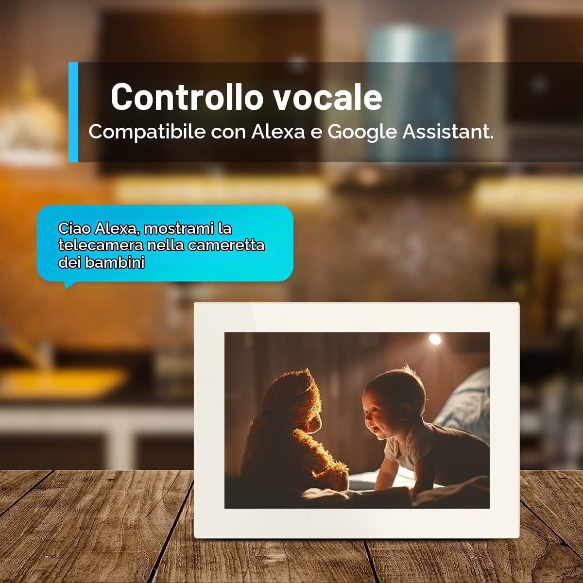 Tapo C210 Telecamera Wi-Fi Interno 2K(3MP), Videocamera Sorveglianza, Visione Notturna, Notifiche in Tempo Reale, Storage su Cloud, MicroSD fino a 512GB, Funziona con Alexa e Google Assistant