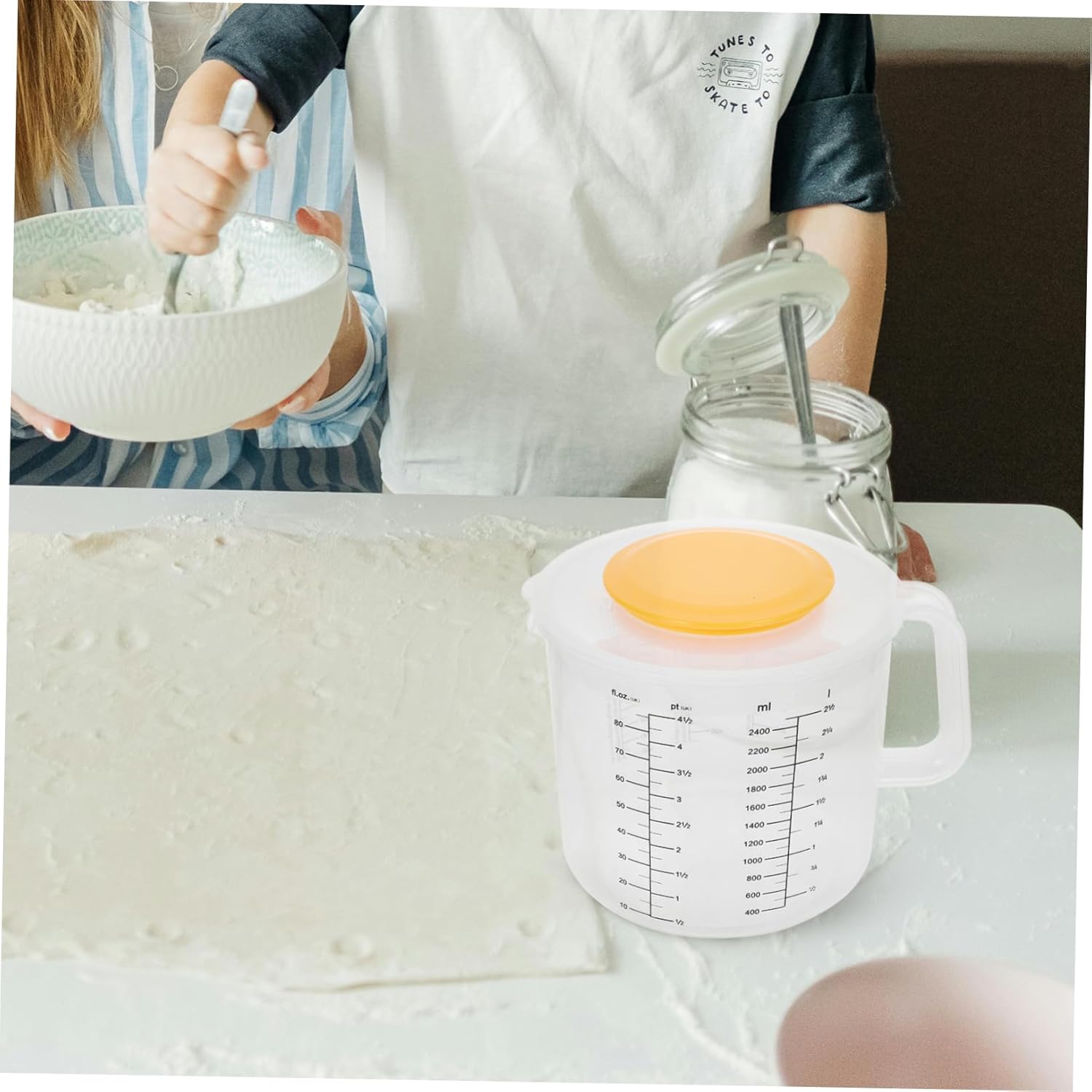 Ciieeo Measuring Cup Scale Mixing Bowl Lid Salad Bowl Baking Tool Brilliance Replacement