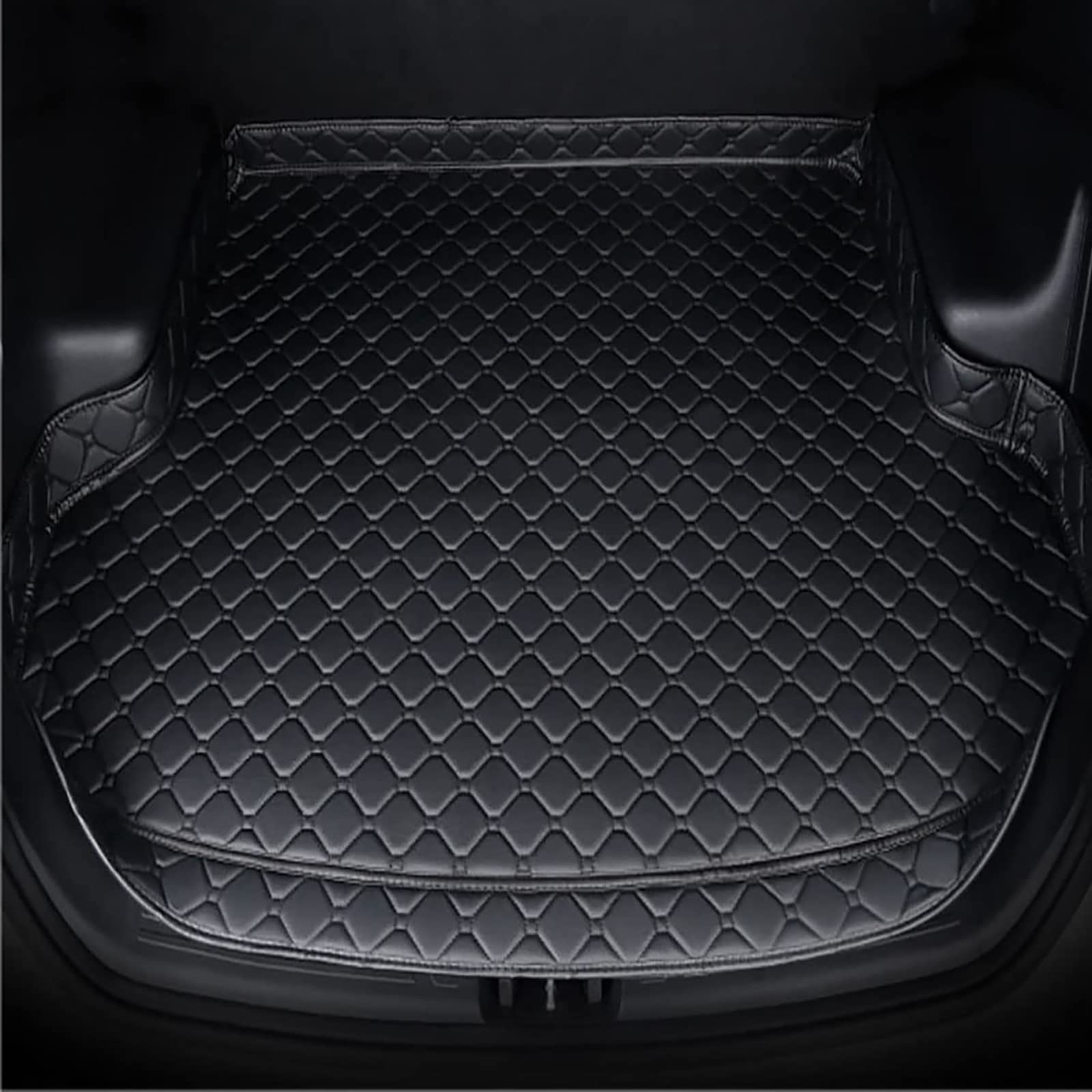 Kedias A/Black Kedis Cr Lether Boot Liner Mts For Bmw X5 F15 2014-2018(5Sets), Rer Trunk Crpet Protector Mts Wterproof Nti-Slip Protector Liner Mt Cr Ccessories,